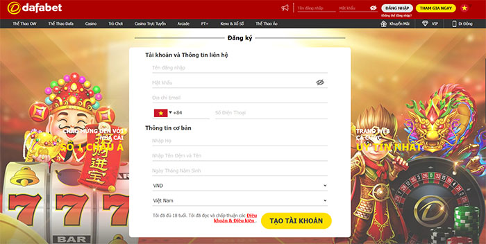 Đăng Ký Dafabet nhận khuyến mãi chào mừng 200k Free Bet - ro77.pw